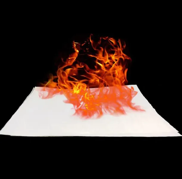 Showing Flash Magic paper burning