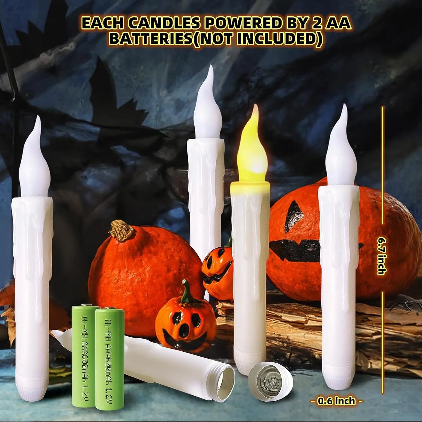 LED Floating Candles with Magic Wand ( 12-60PCS  )